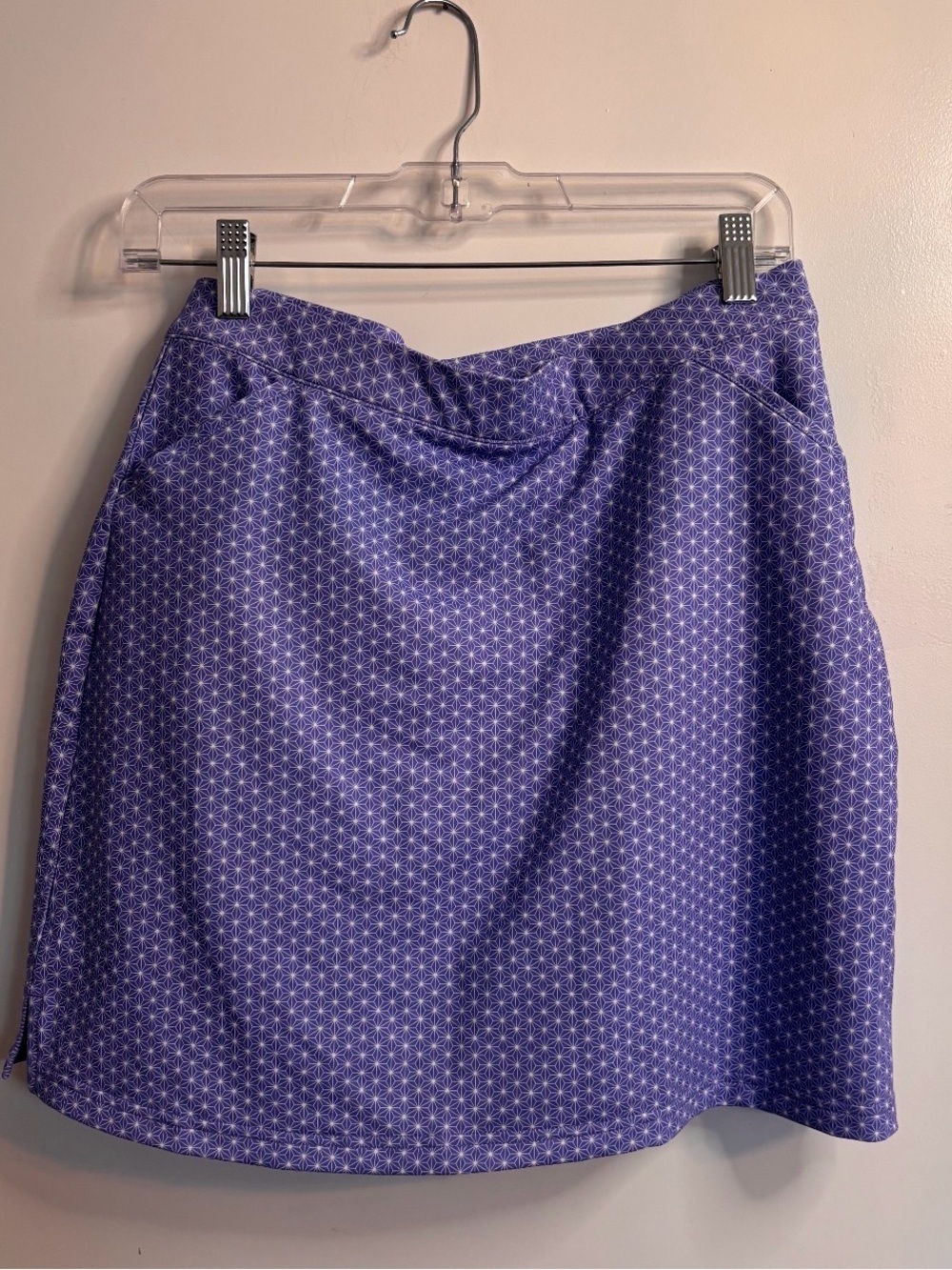 Peter Millar Lavender Geometric UPF 50+ Golf Skort Women’s Medium Athletic
